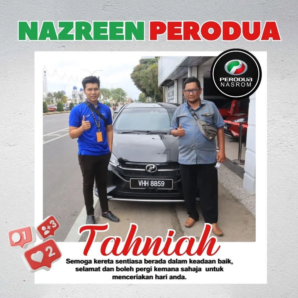 Momen penyerahan kereta Perodua 1