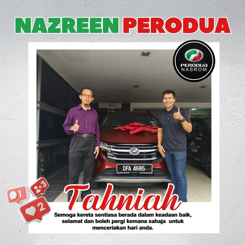 Momen penyerahan kereta Perodua 2