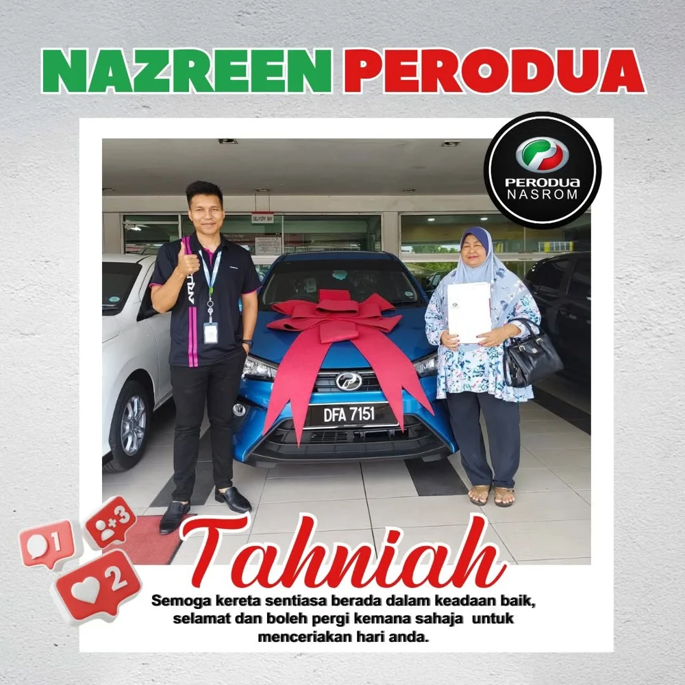 Momen penyerahan kereta Perodua 3